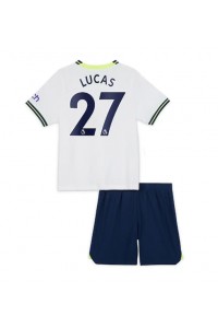Fotbalové Dres Tottenham Hotspur Lucas Moura #27 Dětské Domácí Oblečení 2022-23 Krátký Rukáv (+ trenýrky)